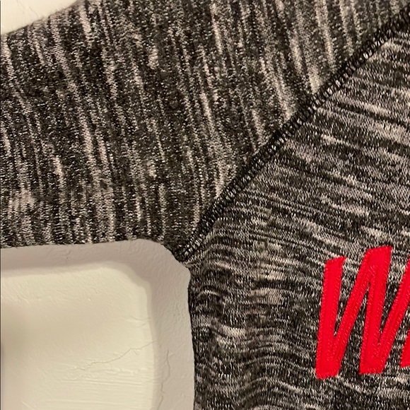 Wisconsin Badgers Women's Gray Sweatshirt - Picture 6 of 7